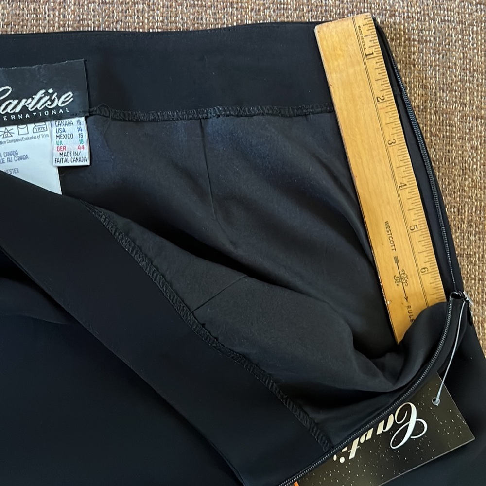 Black A-Line Long Skirt - Picture 8 of 14